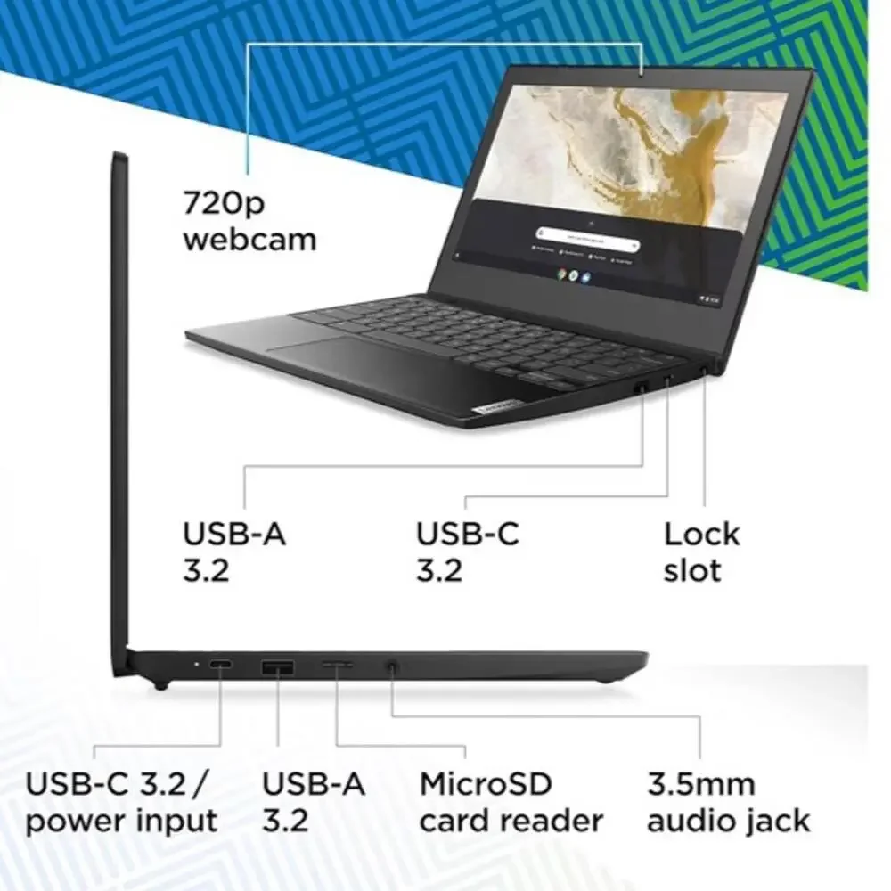 Lenovo IdeaPad 3 11 Chromebook Laptop - 11.6